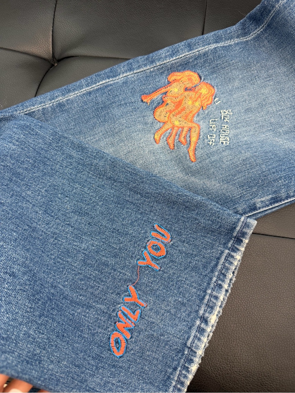 MOTHER The Rambler Sneak Jeans in Running With Scissors - Picture 11 of 11